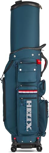 Miniatura 34 de HELIX -Bolsa de carrito de golf de golf, fácil de transportar, bolsa retráctil para carrito de golf con chasis de ruedas de bloqueo y empuñadura