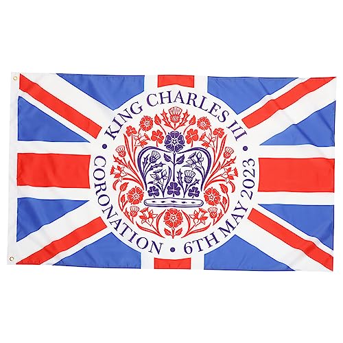 Mât de drapeau avec bannières Union Jack ornements extérieurs commémoratifs