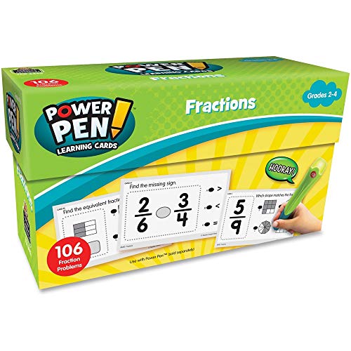 Image of Teacher Created Resources Power Pen Learning Cards: Fractions (6463)