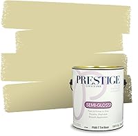 Vista 59 de PRESTIGE Pinturas de pintura exterior e imprimación en uno, 1 galón, plano, combinación comparable de Benjamin Moore* Manzanilla*