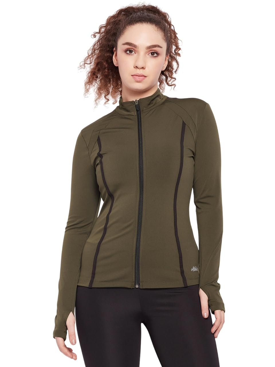 Women’s Reflective Training Quick-Dry Jacket | Full-Zip Sports Pullover for Gym, Running and Yoga | Lightweight and Breathable Activewear-image-28