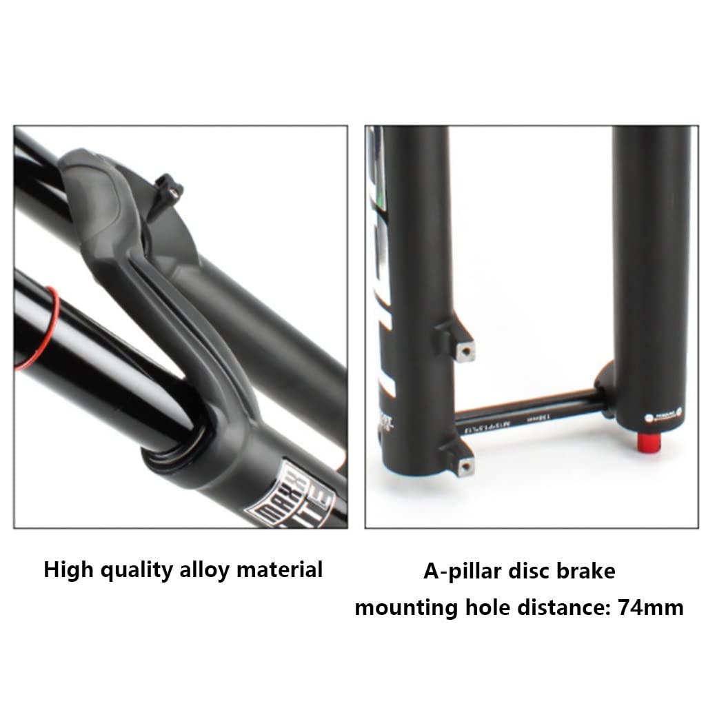 Widelec z zawieszeniem pneumatycznym MTB 27,5/29 cala rower górski przednie widelce podróżne 140 mm oś przelotowa 110 x 15 mm wzmocnienie 1-1/2 cala stożkowe ręczne blokady tłumienie odbicia