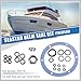 RATCHROLL 1set Hydraulic Helm Steering Pump Gasket Seal Rebuild Kit for Baystar Helms HH5231 HH5271 HH5273 Hydraulic Helm Seal Kit Replaces HS5176 Replacement Car Parts
