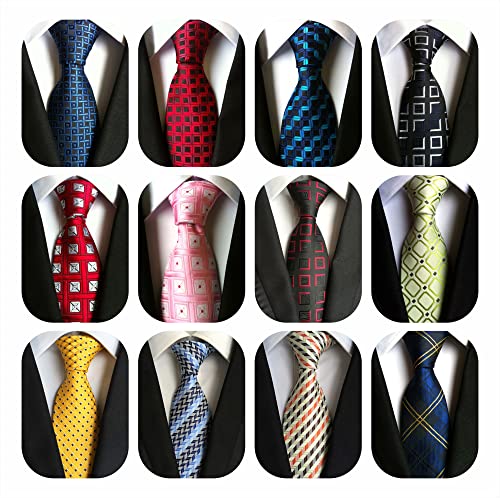 Image of WeiShang Neckties for Men, Classic Formal Tie