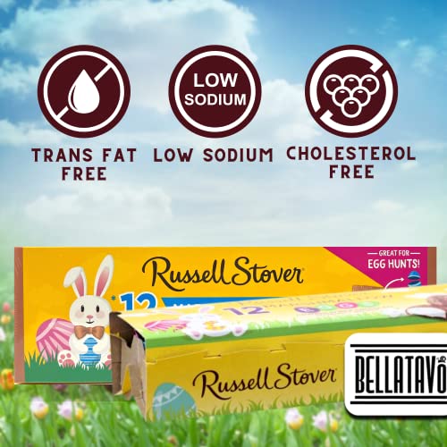 Milk Chocolate Marshmallow Eggs Bundle. Includes Two-12 Ct 6 Oz Boxes of Russell Stover Marshmallow Eggs Plus a BELLATAVO Fridge Magnet! Total of 24 Chocolate Covered Marshmallows Easter Candy! - Thumbnail 5