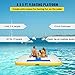 VEVOR 8 x 5 ft Inflatable Floating Dock, Inflatable Swim Platform 6 Inch Thick, Floating Dock 4-6 People, Floating Platform for Pool Beach Ocean
