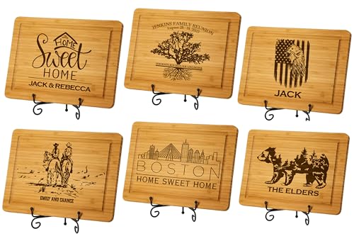 Tabla de Cortar Personalizada de Bambú con Grabado 'Home Sweet Home', Ideal como Regalo para Mamá, Parejas, Inauguración de Hogar o Decoración de Cocina miniatura 4