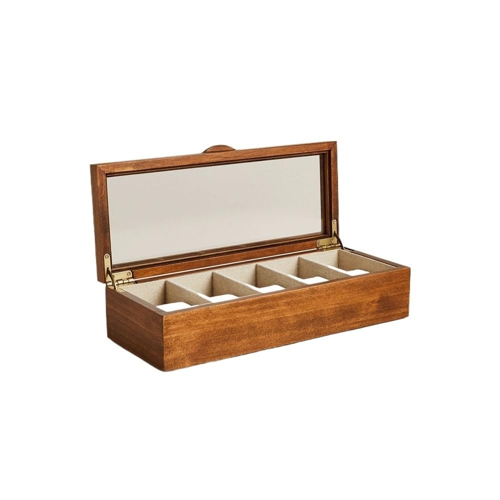 Boîte à bijoux bois couvercle transparent une idée cadeau idéale