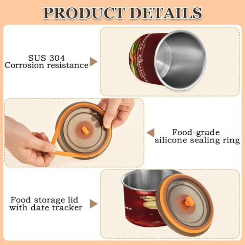 Envase hermético para café de acero inoxidable 17oz miniatura 4