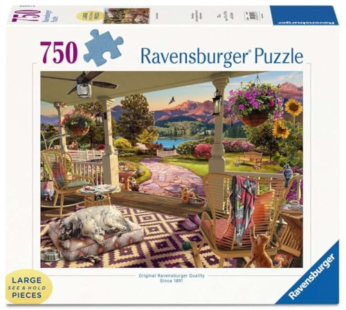 Puzzle Ravensburger Cozy Front Porch 750 piezas gran formato | Calidad Premium | Tecnología Softclick única para una experiencia enriquecedora miniatura 1