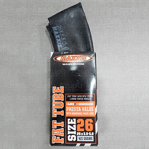 Câmara Maxxis Fat Tube 26x3.80/5.00 Válvula Presta Preto