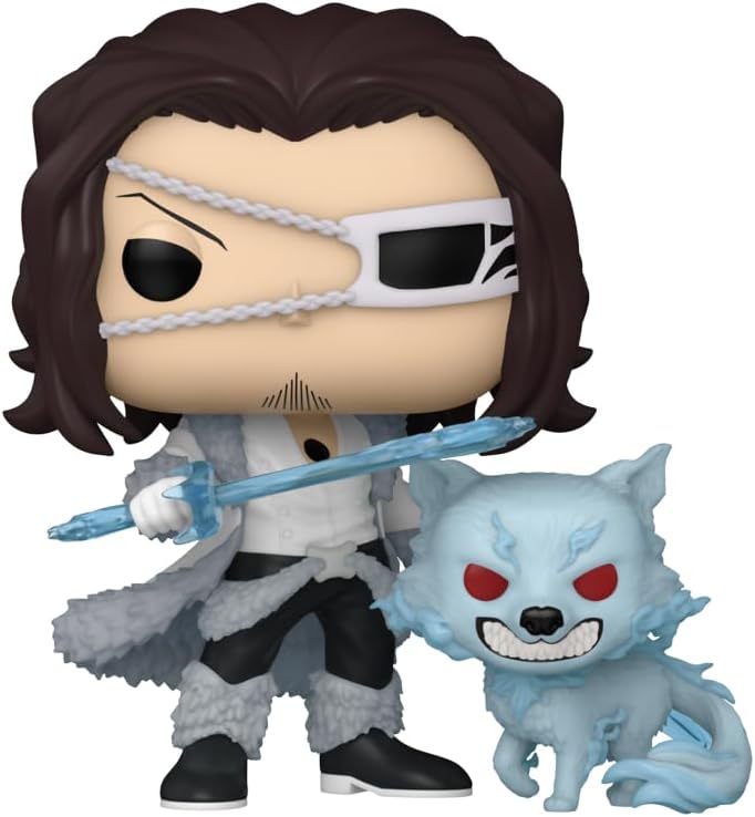 Funko POP! Animation Bleach Coyote Stark with Wolf Buddy, Glow in The Dark Exclusive, #2295, 3.9 and 1.8 Inch Vinyl Figures image 3