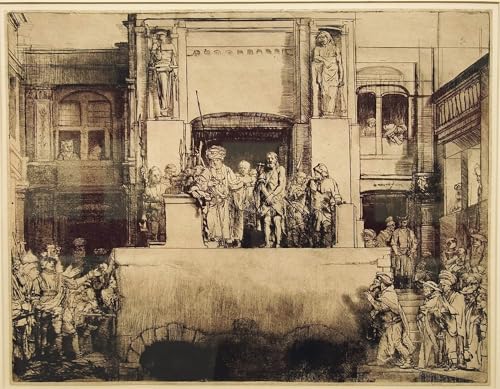 Rembrandt Le Christ présenté au peuple, toile de maître pour créer un salon élégant