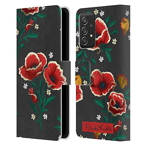 Étui portefeuille Samsung Galaxy A53 5G housse protection cuir fleurs Frida Kahlo