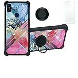 Aroepurt Hülle Für Archos Oxygen 57 hülle Kompatibel mit Archos Oxygen 57 Hülle Hülle Handyhülle Schutzhülle Cover [Mit 9H Festigkeit HD Schutzfolie] PC + Silikon Ständer IMDH-WSS