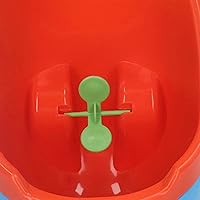 Vista 7 de Fafeicy Urinario para niños con 2 ventosas, de plástico montado en la pared, para entrenamiento de orinal, para niños pequeños (azul)