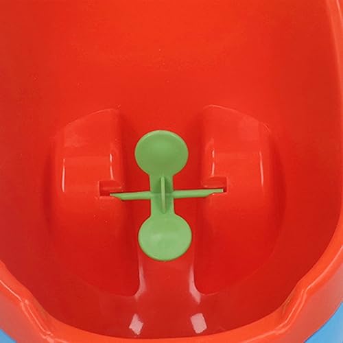 Miniatura 7 de Fafeicy Urinario para niños con 2 ventosas, de plástico montado en la pared, para entrenamiento de orinal, para niños pequeños (azul)