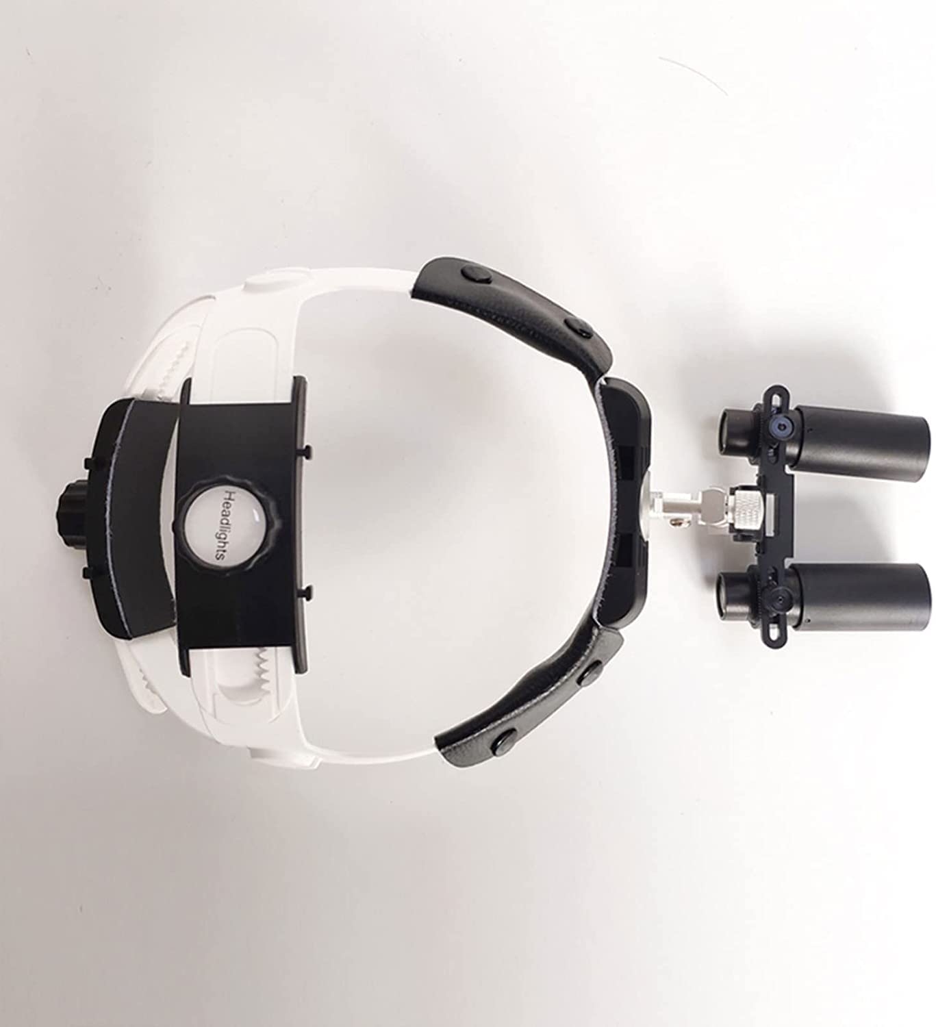 5.0X lupy stomatologiczne okulary do lup dwuokularowych pałąk lupa chirurgiczna lupa kliniczna z reflektorem LED, 440540
