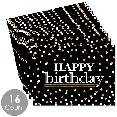 Big Dot Of Happiness BT8073Z Adult Happy Birthday - Gold - Party Table Decorations - Birthday Party Placemats thumb #2