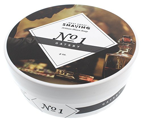 West Coast Shaving #1 Gatsby Shaving Soap in White Container Perfect for Lathering