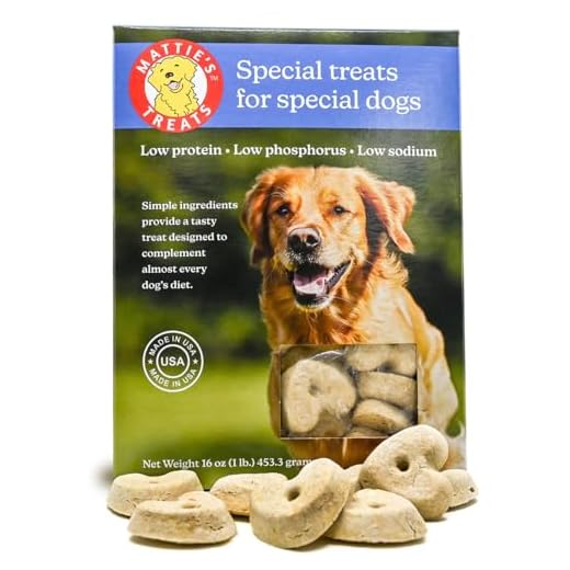 Mattie's Treats: 1 Pound Box; Low Protein, Low Phosphorus, Low Sodium Dog Treats