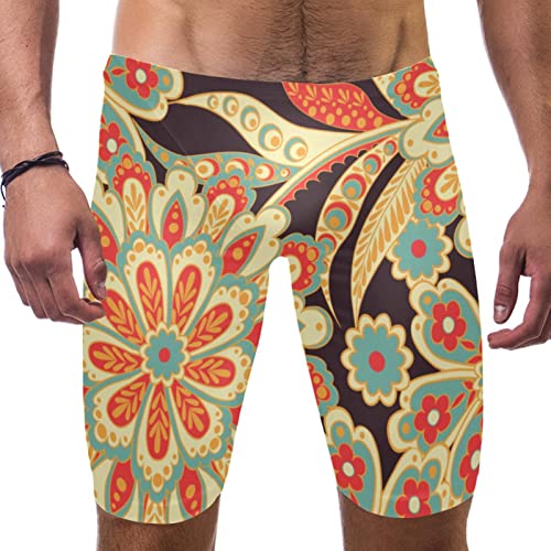 Jammers de natación para práctica y competición con diseño floral