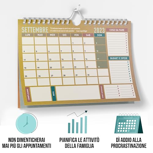 Calendario-2023-da-Muro-A4-Calendari-per-Parete-15-Mesi-Settembre-2023-Dicembre-2024-Planner-da-Appendere-Mensile-210-x-297-cm
