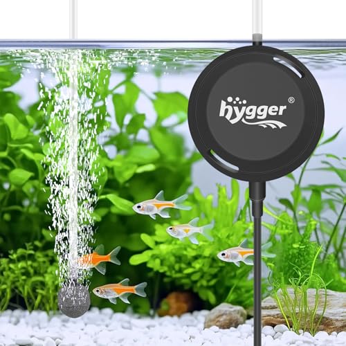 hygger MINI 1.5W Fish Bowl Aqaurium Silent Air Pump with Accessories, Oxygen Aerator Kit for Fish Tank 0.5-12 Gallon Fish Tank by hygger - Used condition - US$13.11