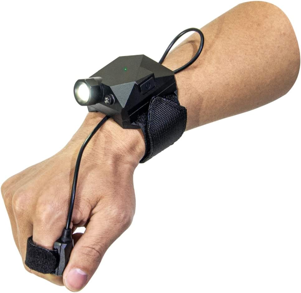 Stealth W.R.I.S.T.® Light (Wired Remote Illuminating Spotlight Tool) - The ONLY Flashlight with a Finger-Mounted Remote Control Switch