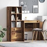 Couleur: Bois ancien Solivagant Bureau avec tiroir 2 pcs Bois Ancien,(43.95 KG)