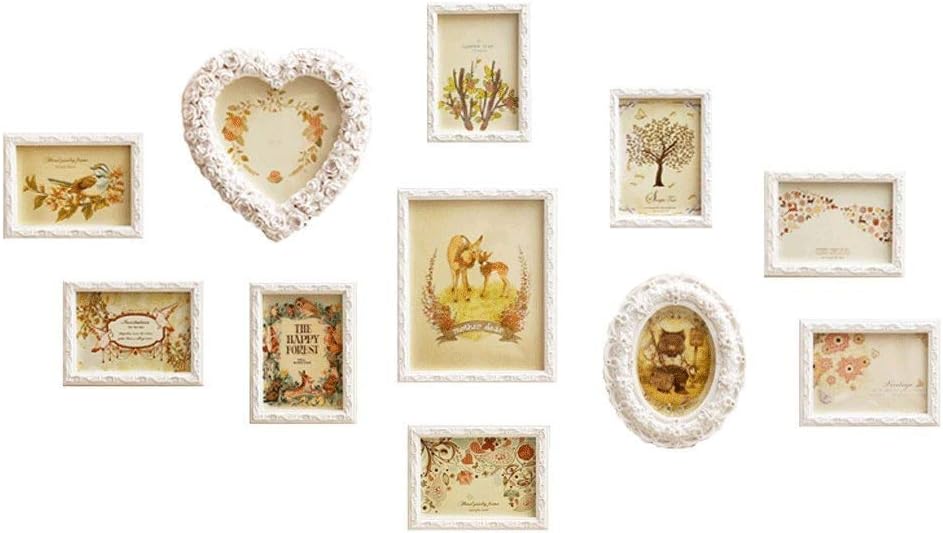 WEHISFD Photo Wall Add Color Painting Living Room Combination Restaurant Bedroom Hanging Frame(D)