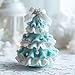 DIY Crochet Christmas Tree Kit, 2026 New Handmade Holiday Decoration Set for Beginners, Crochet Christmas Tree Bow Pearl Embellishment, Home Craft with Yarn, Hook, Beads Instructions