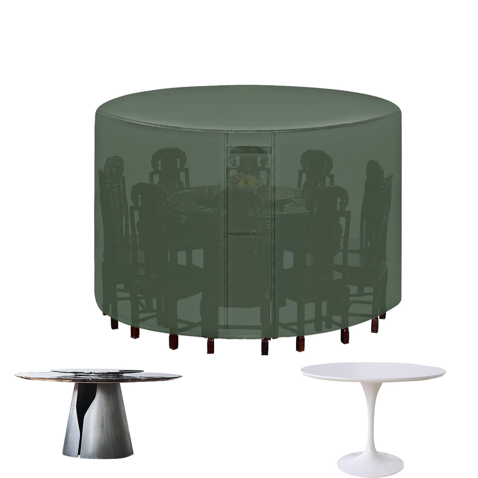 Nappe de table ronde de haute qualité résistante aux UV et pluie 185x110 cm
