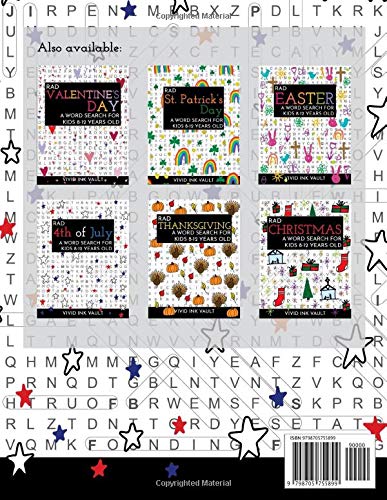 Miniatura 2 de Rad 4th of July - A Word Search for Kids 8-12 Years Old (Rad Holiday Word Searches for Kids 8-12 Years Old)