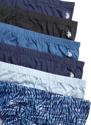 U.S. Polo Assn. Men's Low Rise Briefs - 6 Pack Soft Stretch Tag Free Cotton Underwear Briefs with Contour Pouch (Sizes: S-XL)3