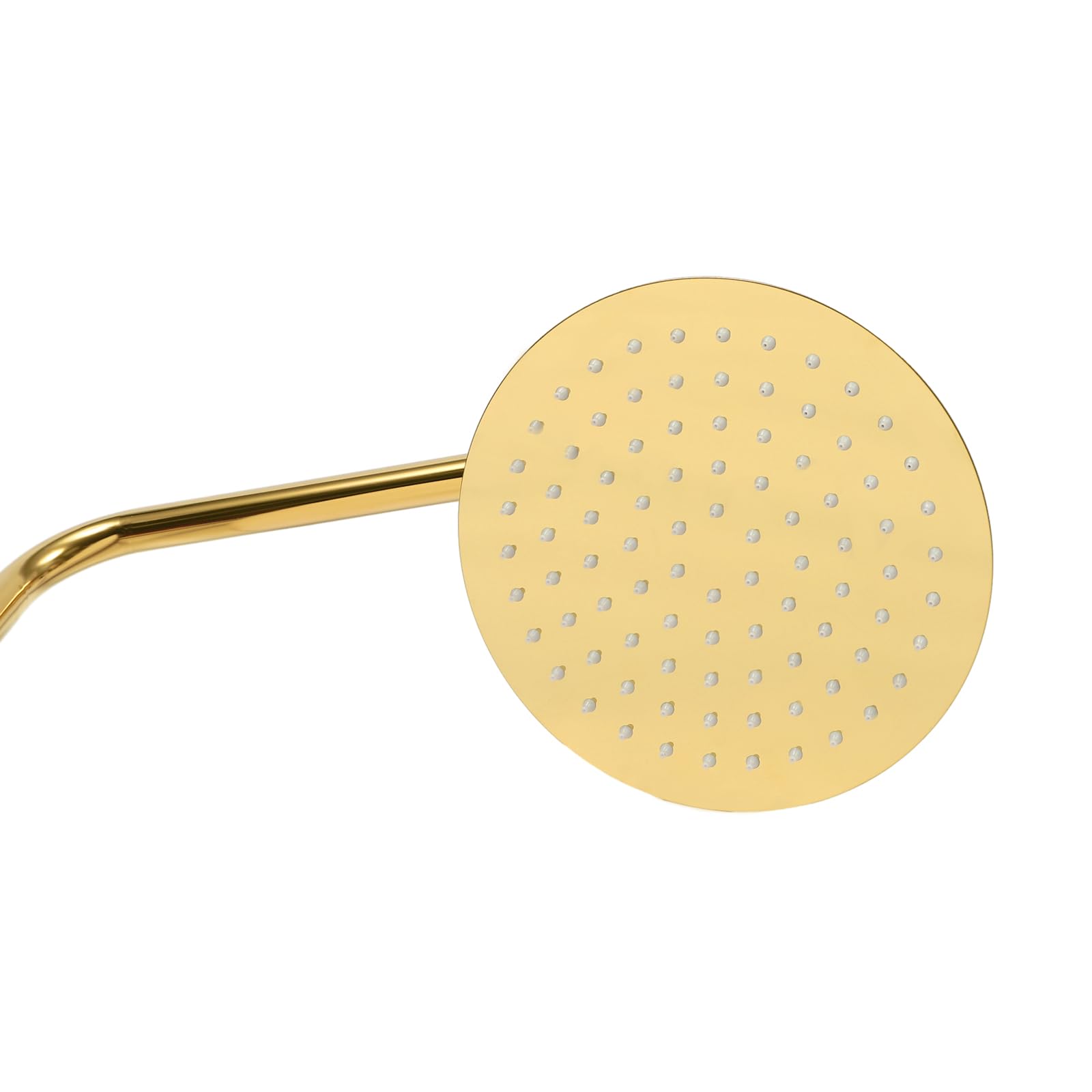 Columna de ducha dorada, juego de ducha de acero inoxidable con ajuste de altura, alcachofa giratoria de 360° y tecnología de presión de aire, ducha inoxidable para ahorrar agua, fácil de limpiar