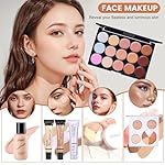 All in One Makeup Kit, Makeup Kit for Women Full Kit, Make Up Gift Set for Women, Makeup Essential Bundle Includes Foundation Eyeshadow Palette Concealer Lipstick Eyeliner Mascara Cosmetic Brush Set - Image 3