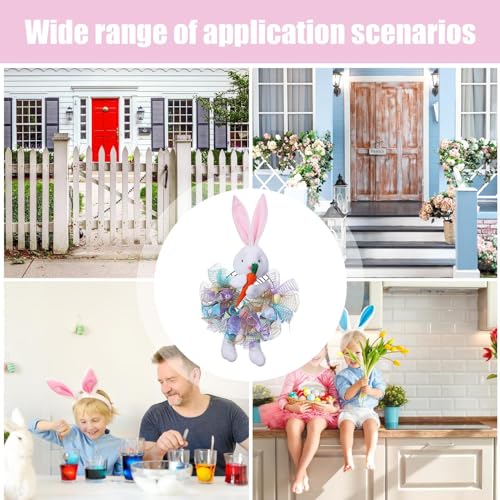 Corona de Pascua para puerta lavable que soluciona la decoración anual 5
