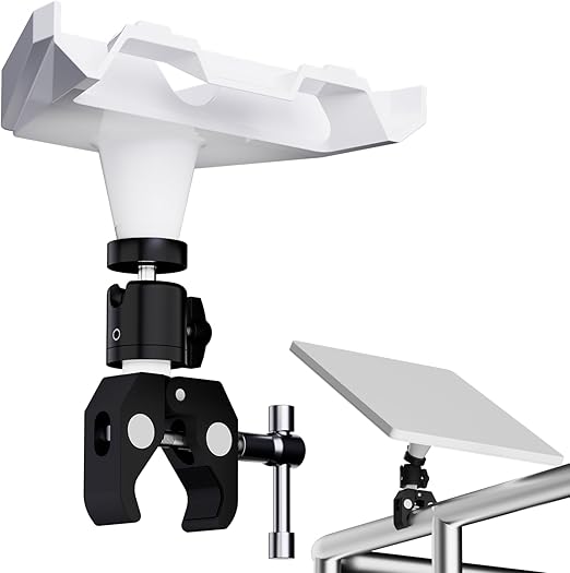 Starlink Mini Mount - Adjustable Clamp Pole Mount for RV/Pole/Yacht/Camper, Includes Mini Adapter