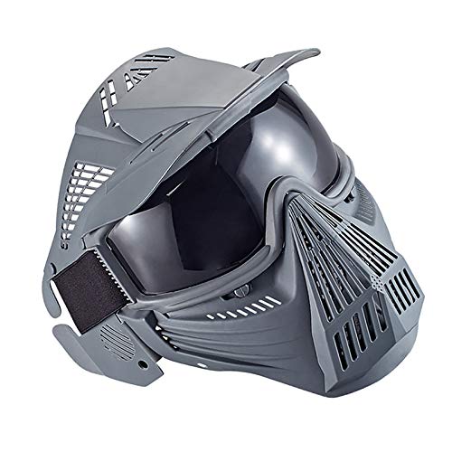 NINAT Tactical Paintball Mask Airsoft Masks Full Face with Greylens Lens Goggles Eye