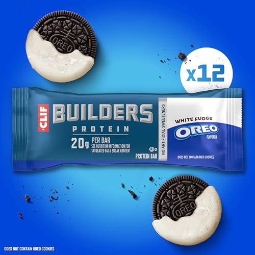 Barritas de proteína CLIF BUILDERS sabor White Fudge OREO 12 unidades miniatura 4
