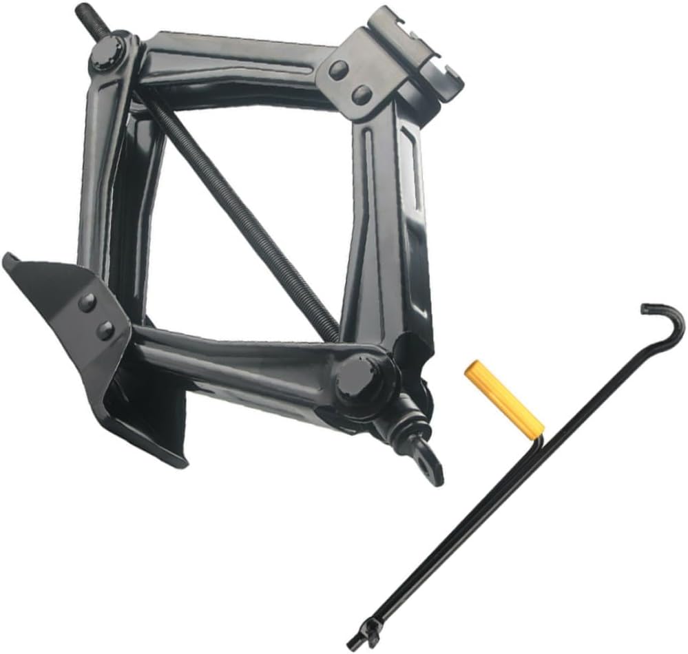 5 Ton Car Scissor Jack Hand Crank Auto Tire Repair Tool Portable Vehicle Lifting Jack for Emergency Roadside Maintenance Random Color