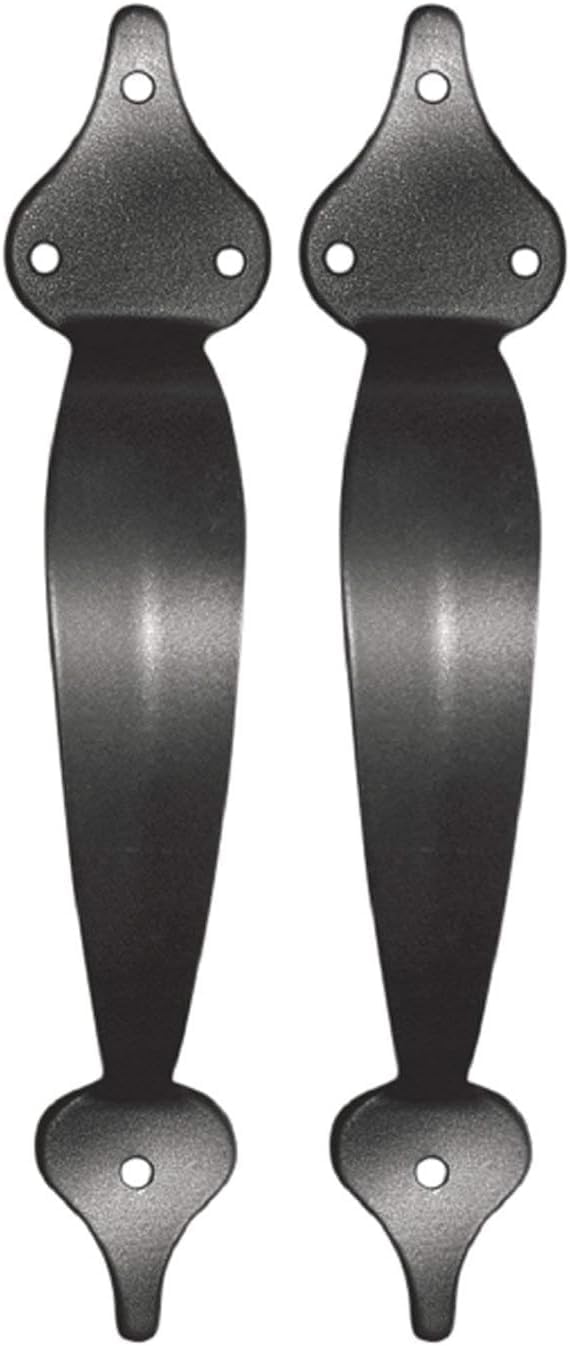 Nuvo Iron GHW10 10" Ornamental Gate Pull Handle, 1 Count (Pack of 1), Black