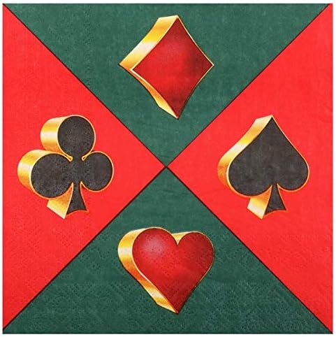 Santexmariage Pack of 20 Casino Napkins