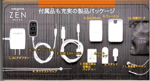 Amazon.co.jp: Creative Zen Micro 5GB シルバーモデル [CZM5G