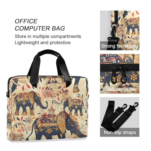 ALAZA Funda Vintage Elefante Bohemio para Portátil 13-15.6" miniatura 5
