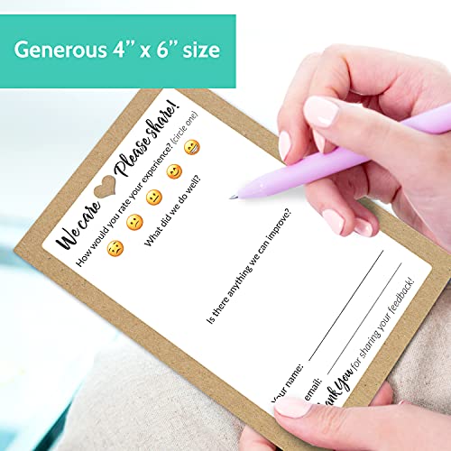 50 Suggestion Cards - Comment Cards For Customers, Restaurants, Bed & Breakfast Decor And Bulk Hotel Supplies For Guests - Kraft Style Feedback Cards And Suggestion Box Cards - Forms For Business #TOP3