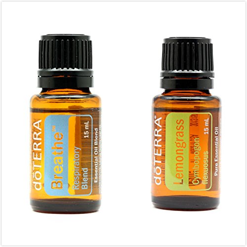 doTERRA Essential Oil ( Aromatherapy & Therapeutic ) - Breathe 15ml + Lemongrass 15ml plus FREE Expedited Shipping by EcBuy