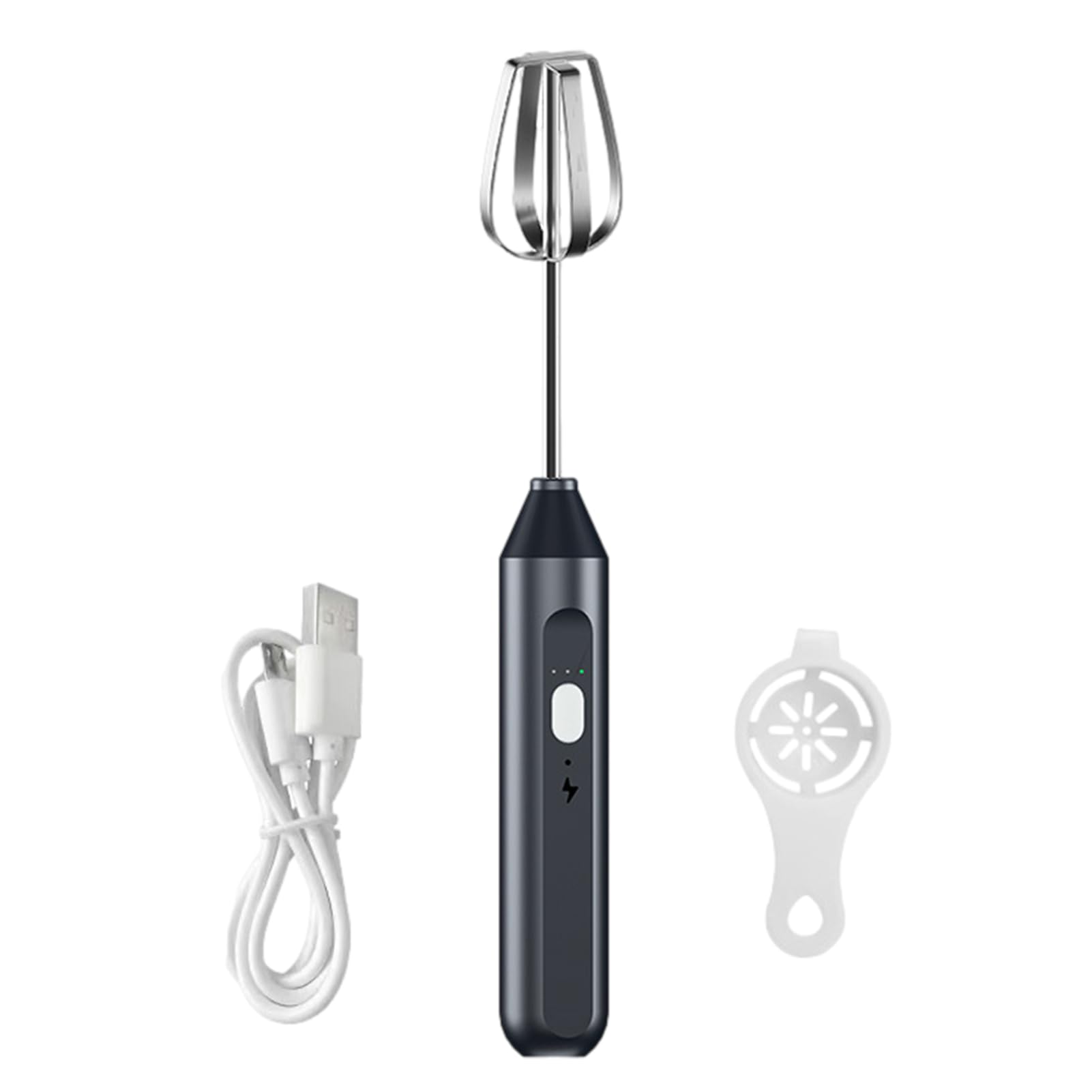 Cordless Hand Mixer 3-Speed Adjustable Mini Frother Stirring Whisk Removable Cordless Mini Cream Whipper Handheld Mixer for Whipping