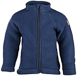 mikk line wollfleece  mikk-line Baby-Jungen Wolljacke Wool Jacke, Blau (Blue Nights 287), 62